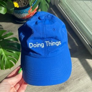 Outdoor Voices Blue “Doing Things” Baseball Cap